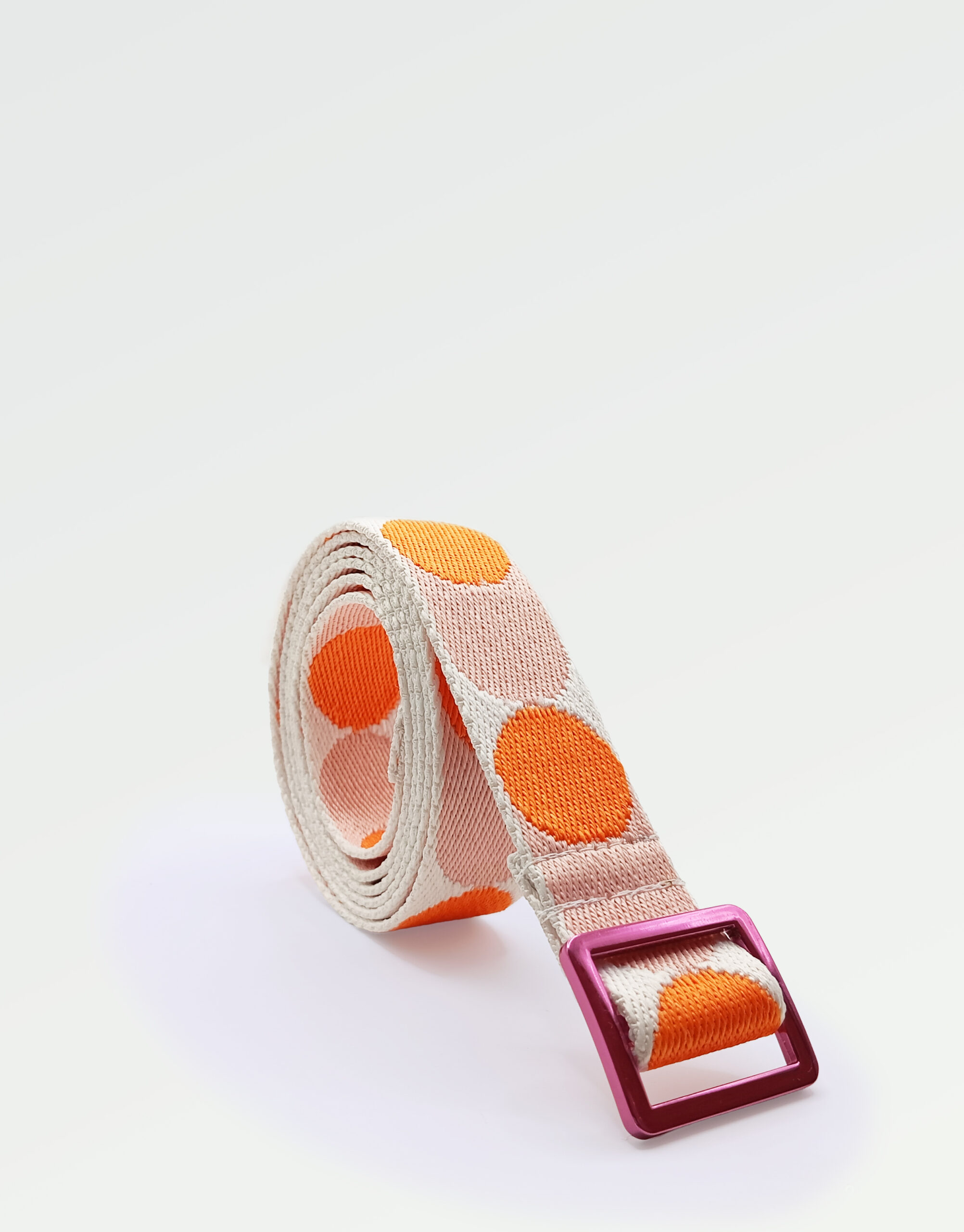 Cinturón Fino Retro Dots - Rosa y Naranja