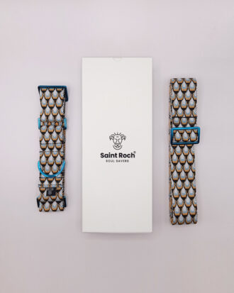 Pack Collar Ancho Love Addiction - Azul y Amarillo