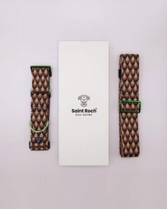 Pack Collar Ancho Love Addiction - Marrón