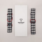 Pack Collar Ancho Pata de Gallo - Rojo