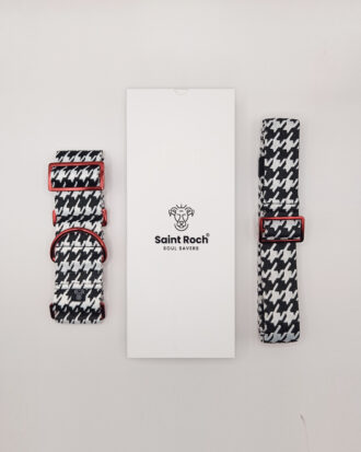Pack Collar Extra Ancho Pata de Gallo - Rojo