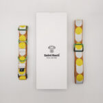 Pack Collar Fino Retro Dots - Amarillo y Café