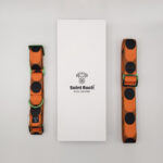 Pack Collar Fino Retro Dots - Negro y Naranja