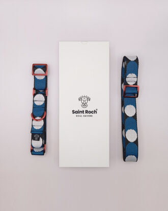Pack Collar Fino Retro Dots - Rojo y Azul