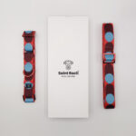 Pack Collar Fino Retro Dots - Rojo y Celeste