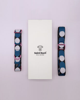 Pack Collar Fino Retro Dots - Rosa y Azul