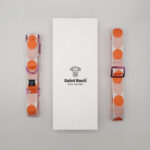 Pack Collar Fino Retro Dots - Rosa y Naranja